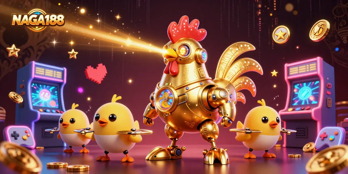 NAGA188 mempromosikan taruhan kasino online dengan robot ayam dan drone, lingkungan permainan yang dinamis.