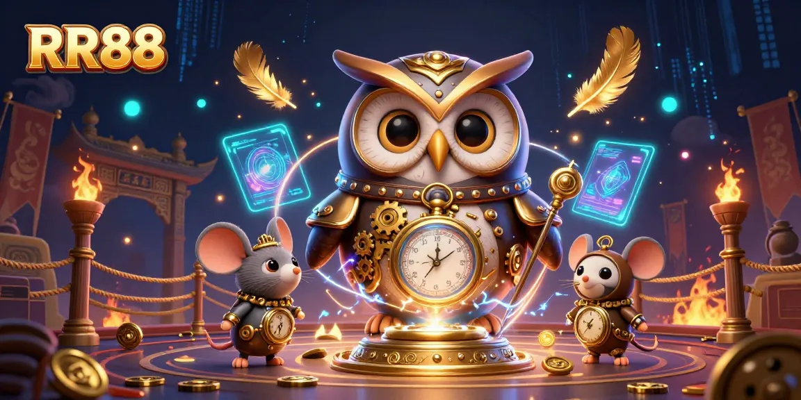 Engage with RR88's vibrant casino atmosphere featuring steampunk elements and dynamic gaming action.