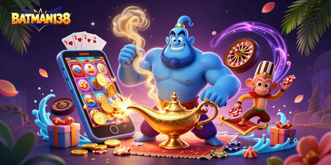 Engage with BATMAN138 on a vibrant magic carpet ride through thrilling online slots.