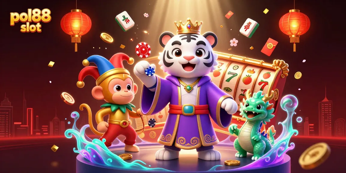 Menangkan permainan pol88 slot dengan simbol keberuntungan dan karakter menarik di kasino.