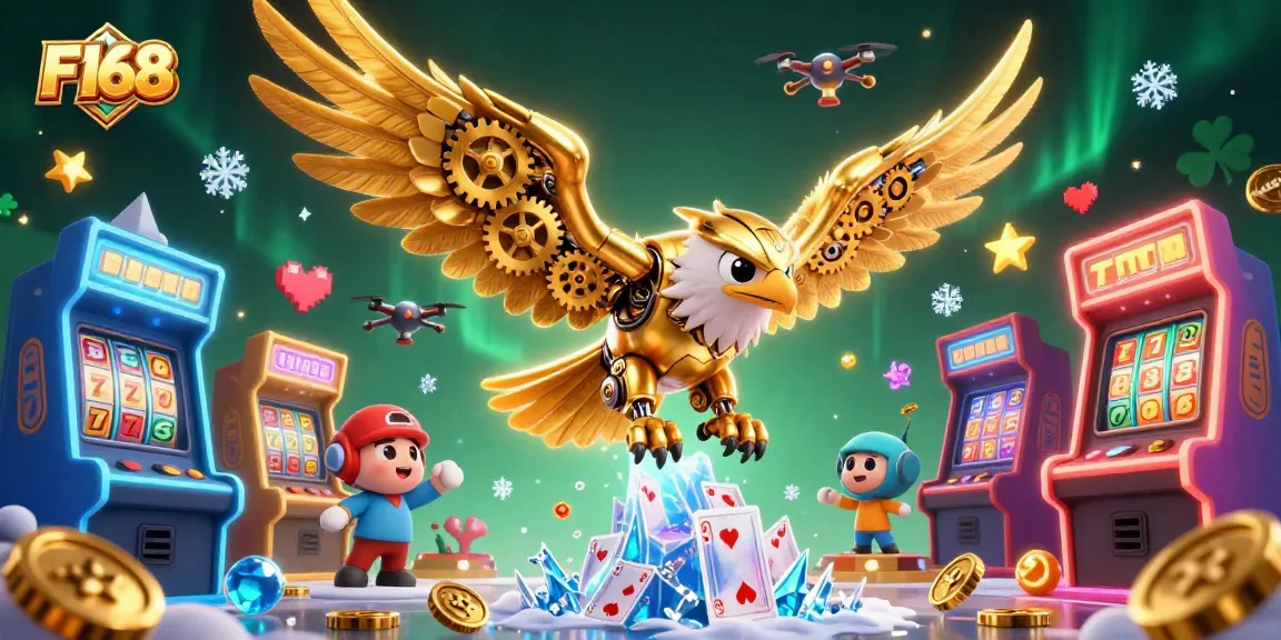 Experience thrilling gameplay with F168's vibrant casino scene featuring colorful symbols and high stakes.