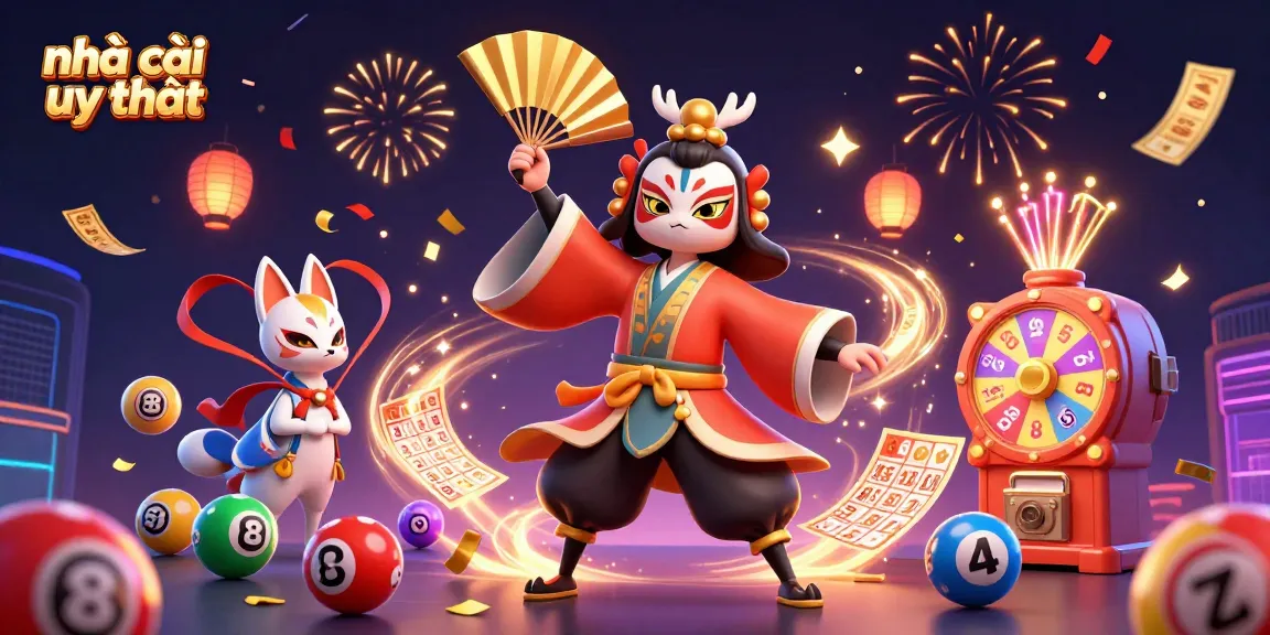 Engage with top nhà cái uy tín while exploring dynamic 3D casino elements like lottery balls and prize wheels.