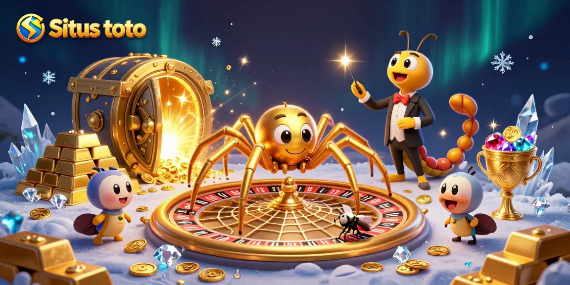 Situs toto offers thrilling gambling experiences with vibrant visuals of gaming elements and characters.