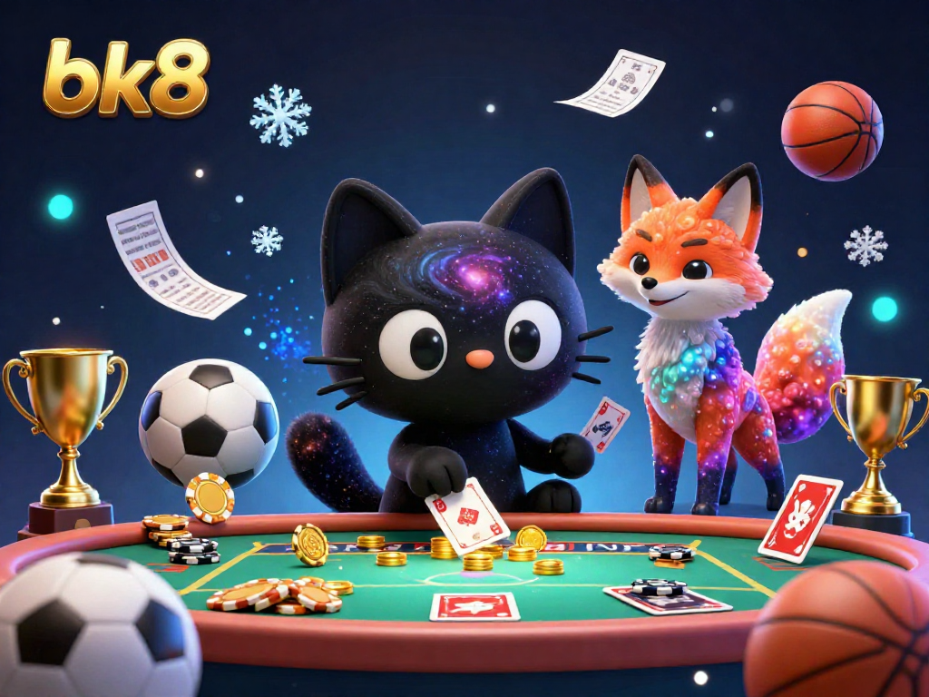 Place bets on exciting matches with bk8's vibrant sports betting scene featuring unique characters.