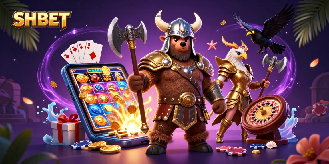 Experience thrilling gameplay with SHBET's vibrant casino action featuring dynamic characters and elements.