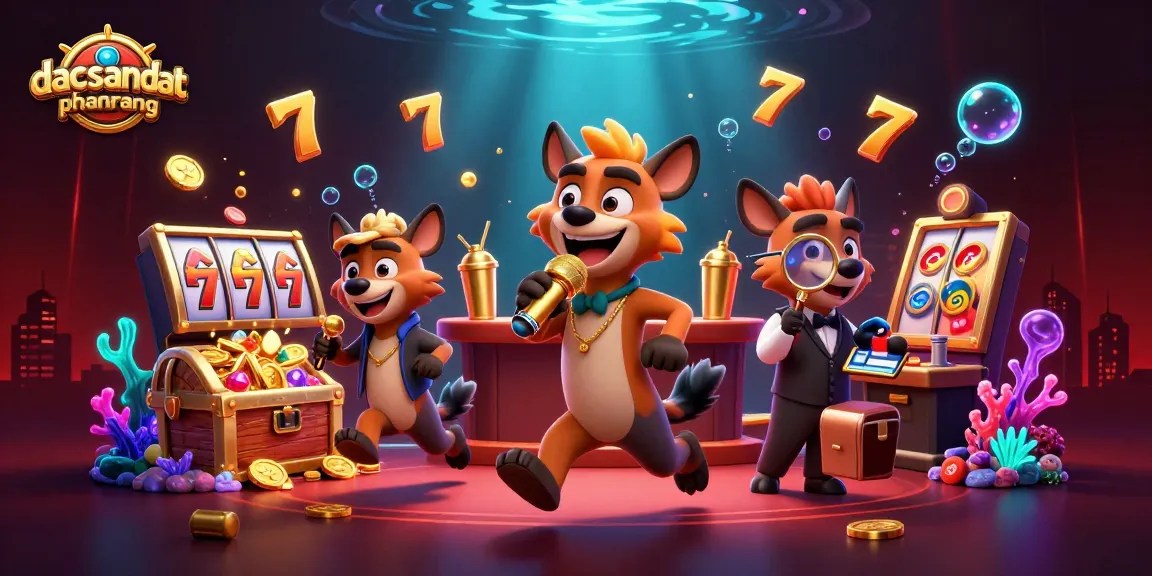 Experience thrilling wins at dacsandatphanrang with vibrant hyena characters in a dynamic casino scene.