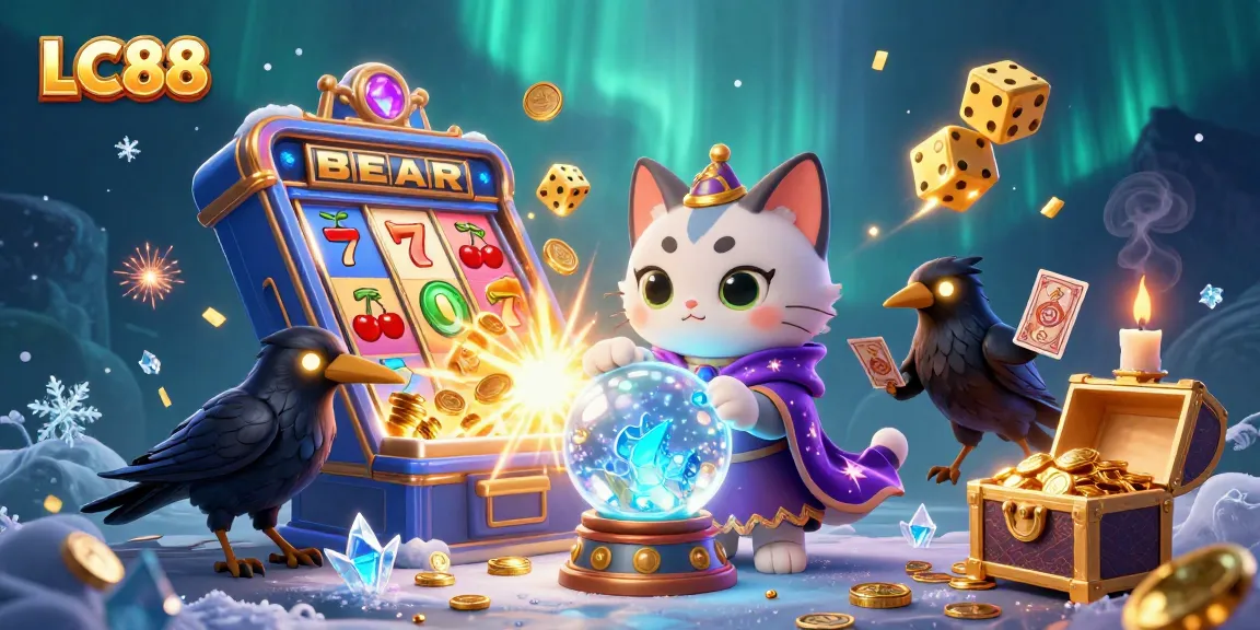 Experience thrilling LC88 casino action with magical characters and jackpot elements.