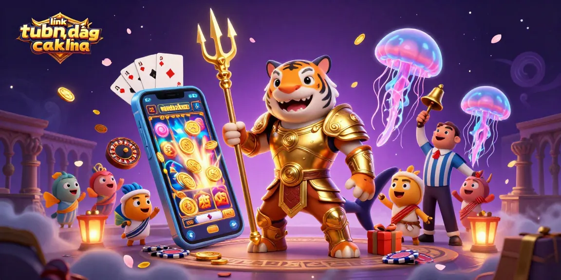 Spin and win with exciting live streaming of link dự phòng trực tiếp cakhia, featuring golden gladiators and vibrant visuals.