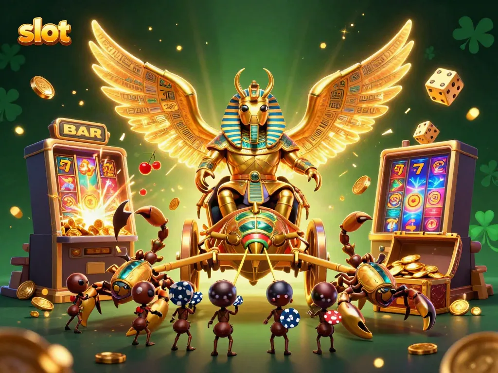 Experience thrilling jackpot spins with an exciting slot machine bursting with coins.