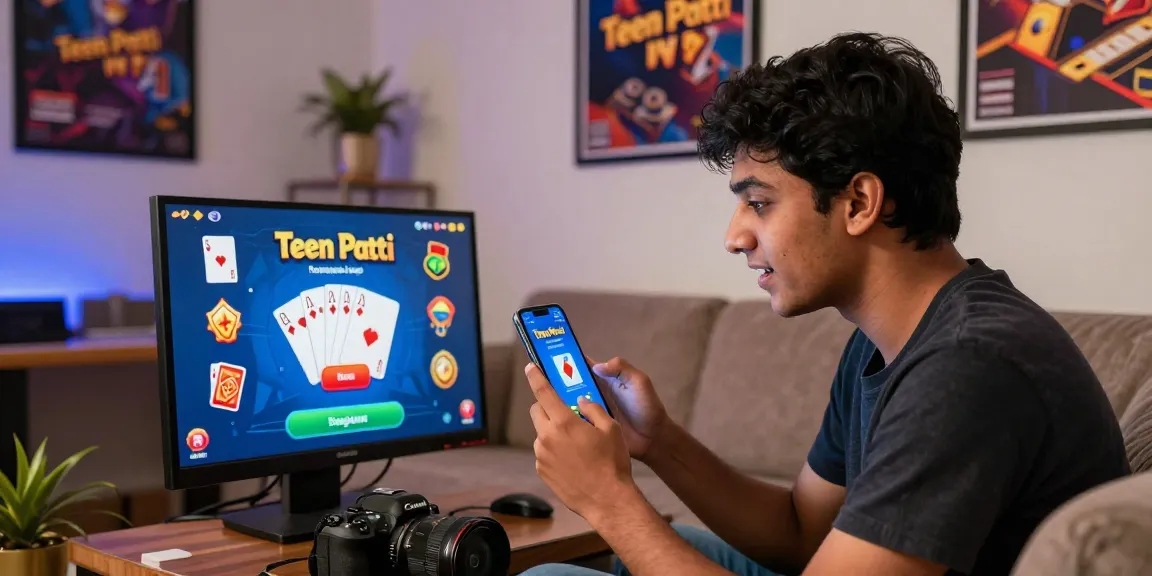 Player registering on Teen Patti Vegas app with excitement, surrounded by gaming elements.